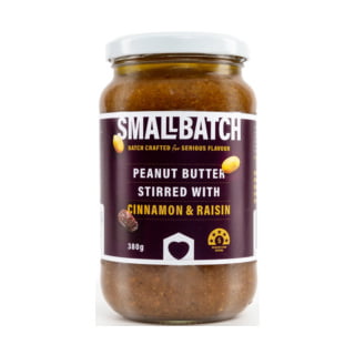 Small Batch Peanut Butter with Cinnamon & Raisin 380g