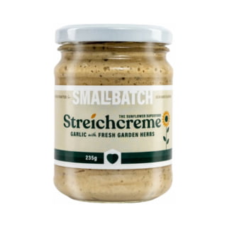 Small Batch Streichcreme, Garlic with Fresh Garden Herbs 235g