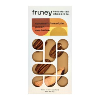 Fruney Chocolate Bar: Caramel Chocolate, Pecan & Nectarine