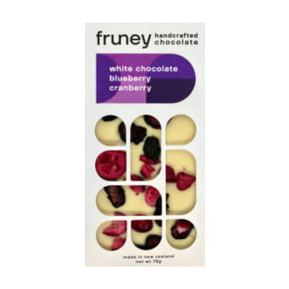 Fruney Chocolate Bar: White Chocolate, Blueberry & Cranberry