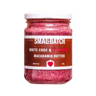 Small Batch White Chocolate & Raspberry Macadamia Butter 235g